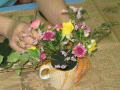 キッズフラワーアレンジメントのお花